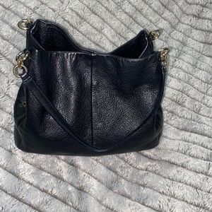 Coach Madison Phoebe Pebble Leather Black Shoulder Bag Purse. Nonoted flaws.Used